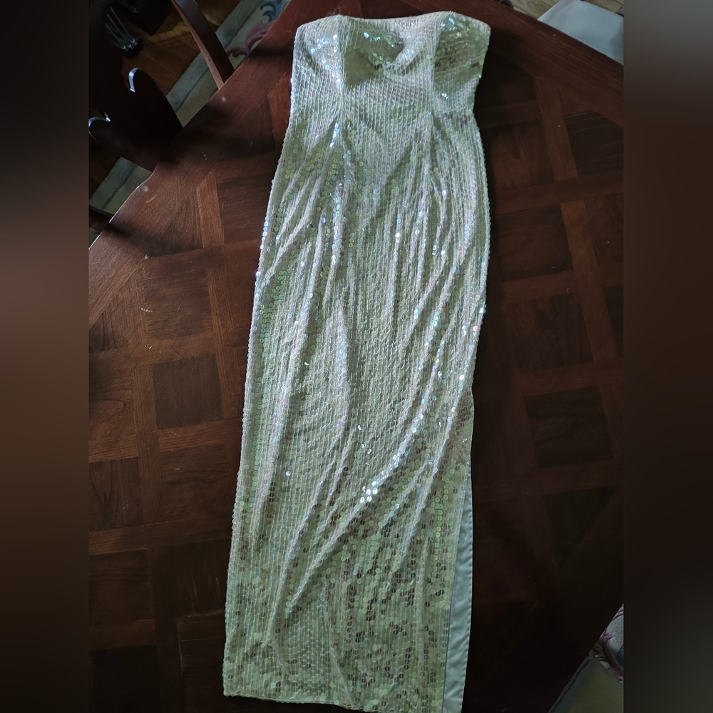 Adrianna Pappel Strapless Evening Gown 6P